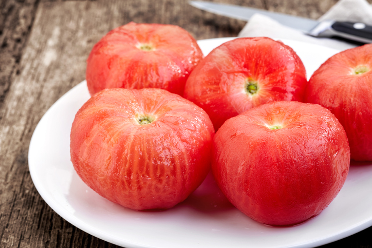 Gepelde tomaten