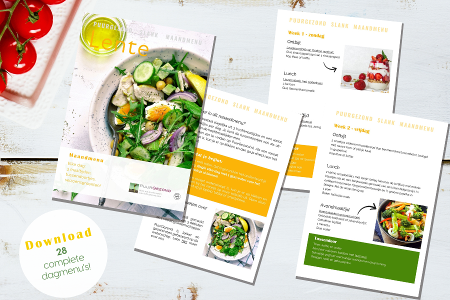Lentemenu met 28 complete dagmenu’s