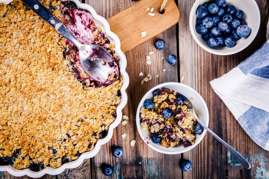 Vruchtencrumble homemade