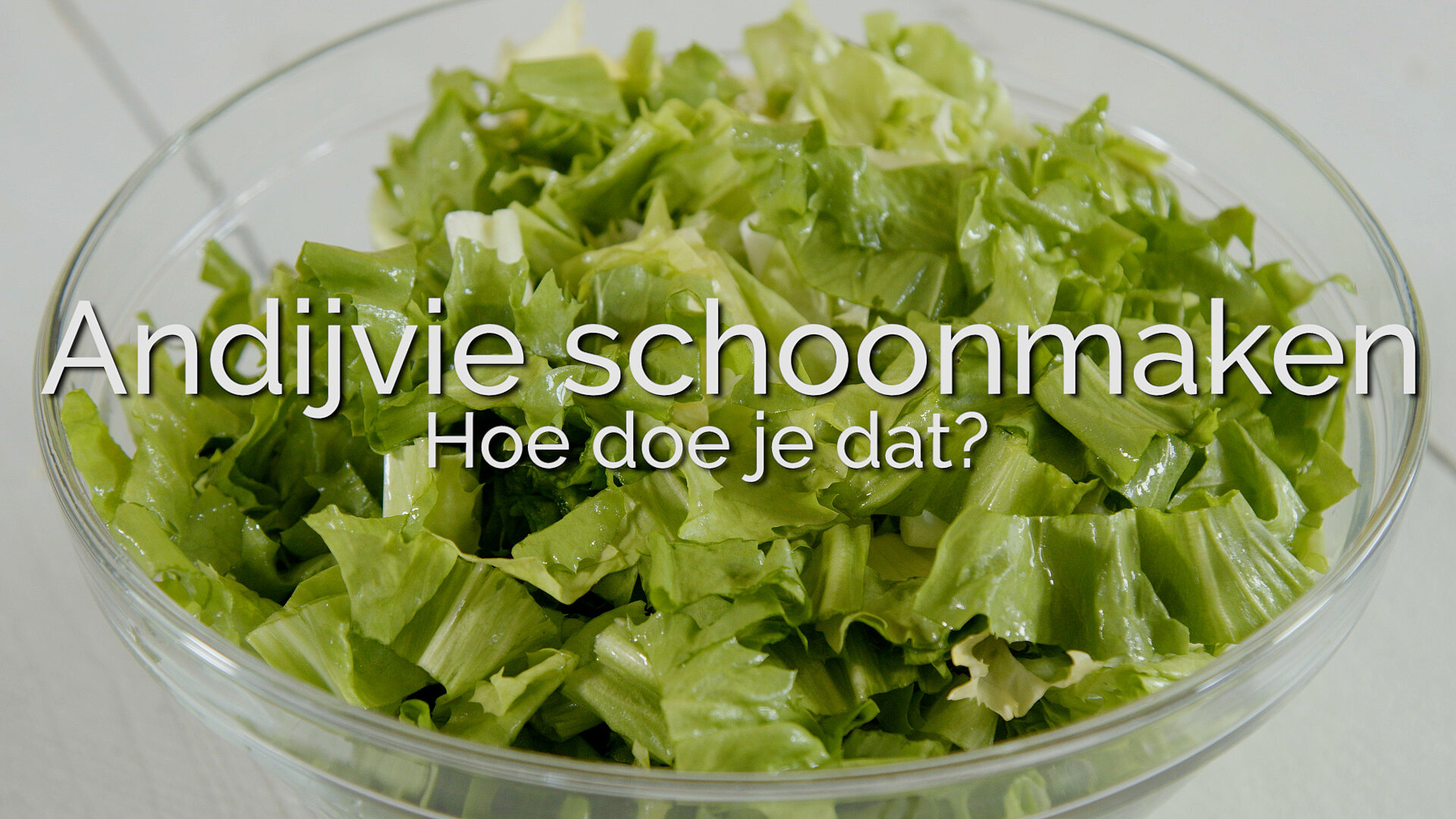 Andijvie schoonmaken
