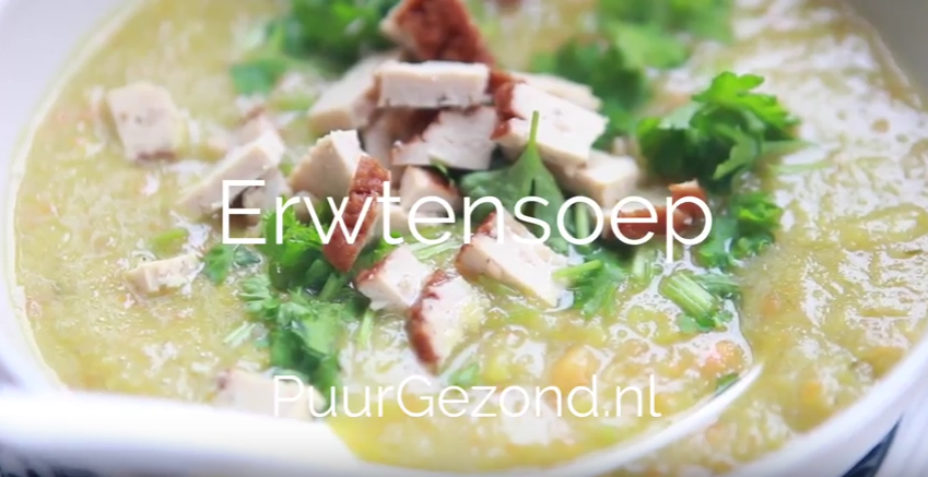 Vegetarische erwtensoep