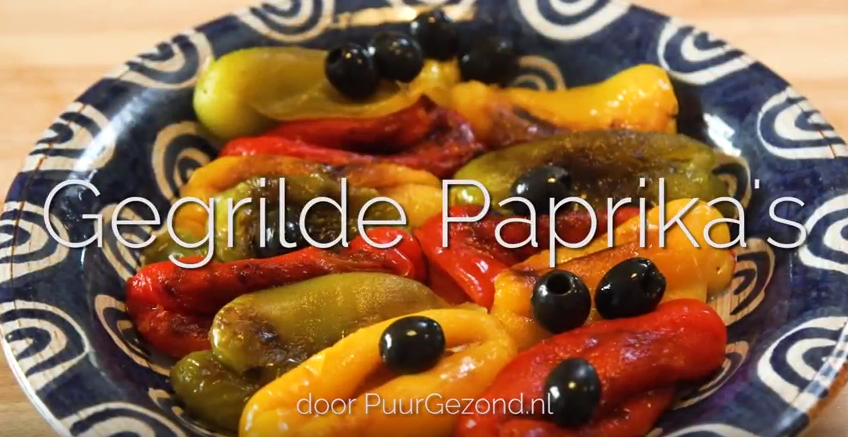 Gegrilde paprika