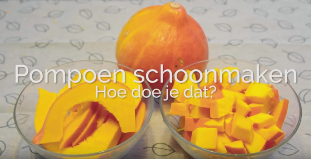 Pompoen schoonmaken
