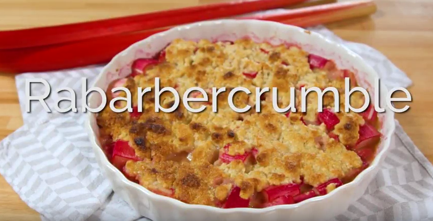 Hoe maak je rabarbercrumble