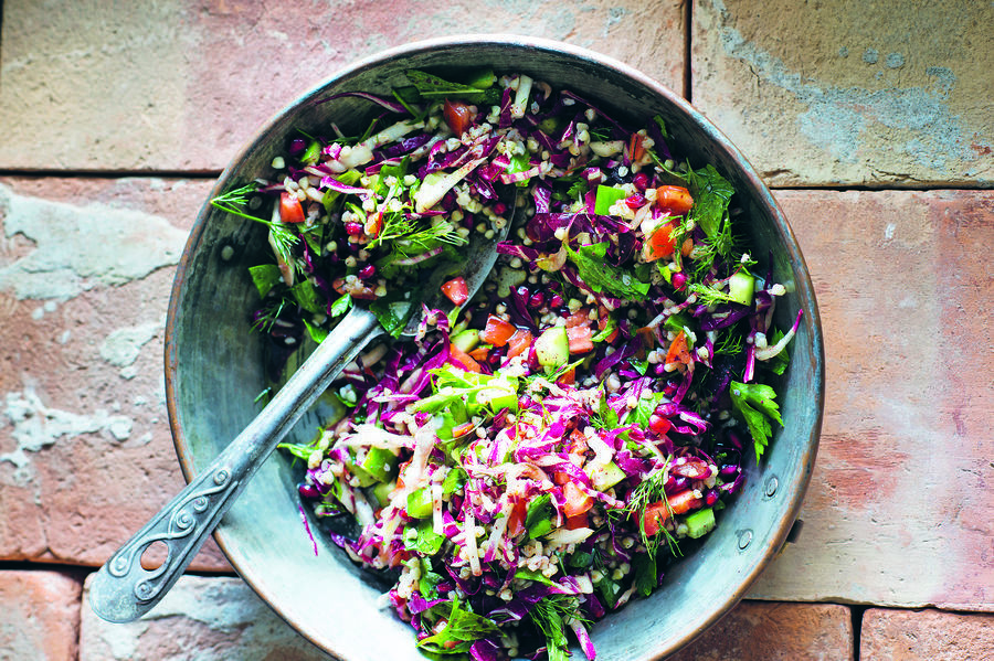 Bitterzoete tabouleh met radicchio & granaatappel van Cornersmith