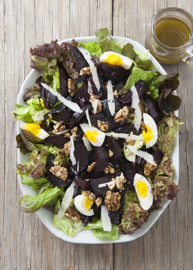salade geroosterde biet zonder suiker
