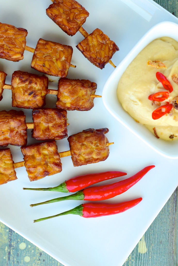 Saté van tempeh