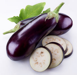 aangesneden aubergine