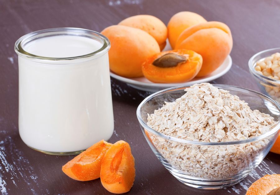 havermoutschake met abrokozen en gember