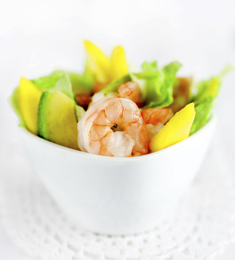 gezonde pure salade mango avocado