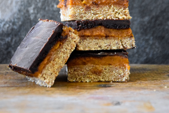 Twix Shortbread: koek van zoete aardappel