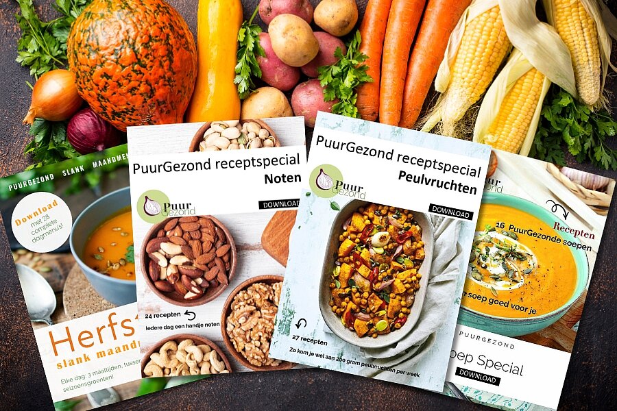 pakket van 4 downloads PuurGezond thema herfst