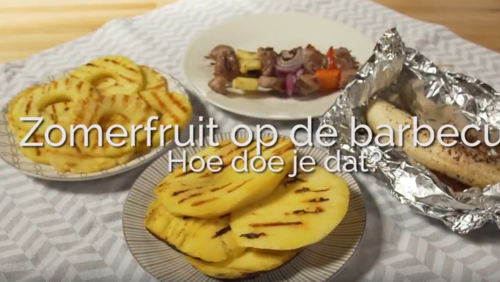 Fruit op de barbecue