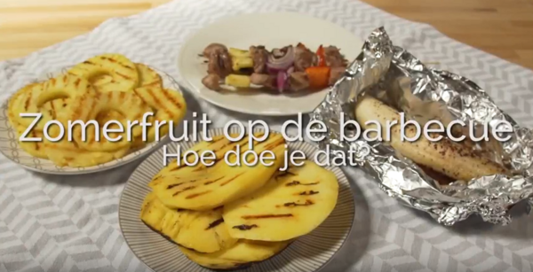 Fruit op de barbecue