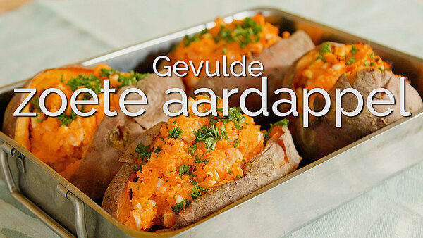 Hoe maak je gevulde zoete aardappel