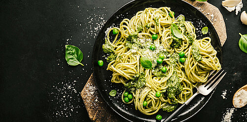 Pasta met doperwtjes