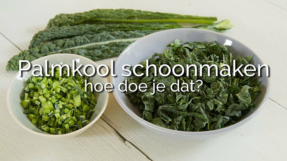 schoongemaakte palmkool