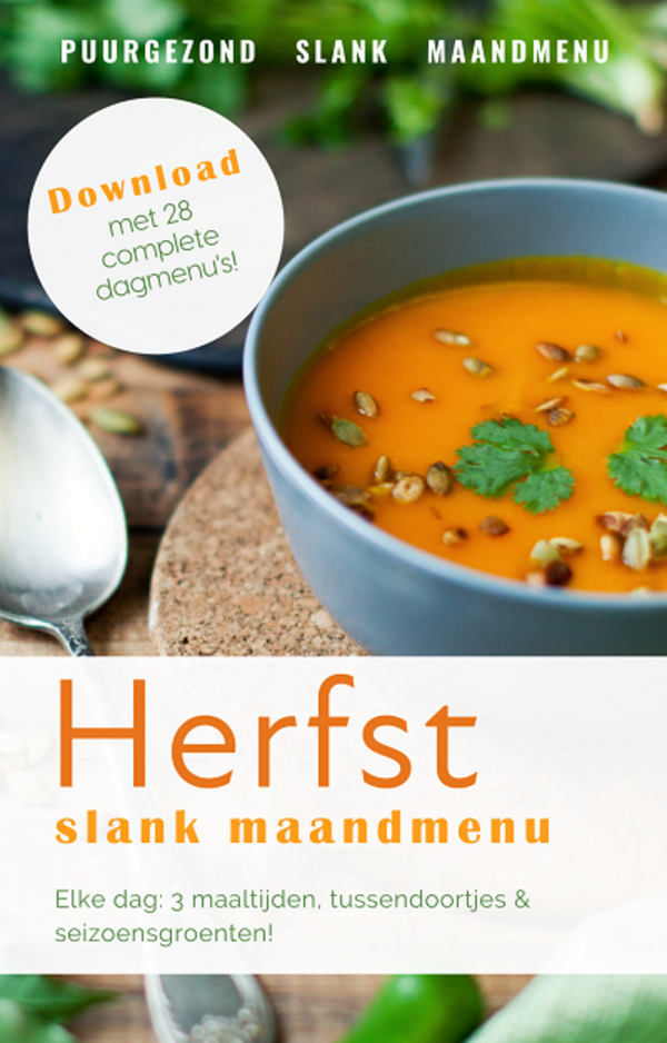 PuurGezond Slank Maandmenu Herfst