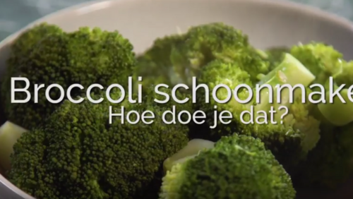 Broccoli schoonmaken