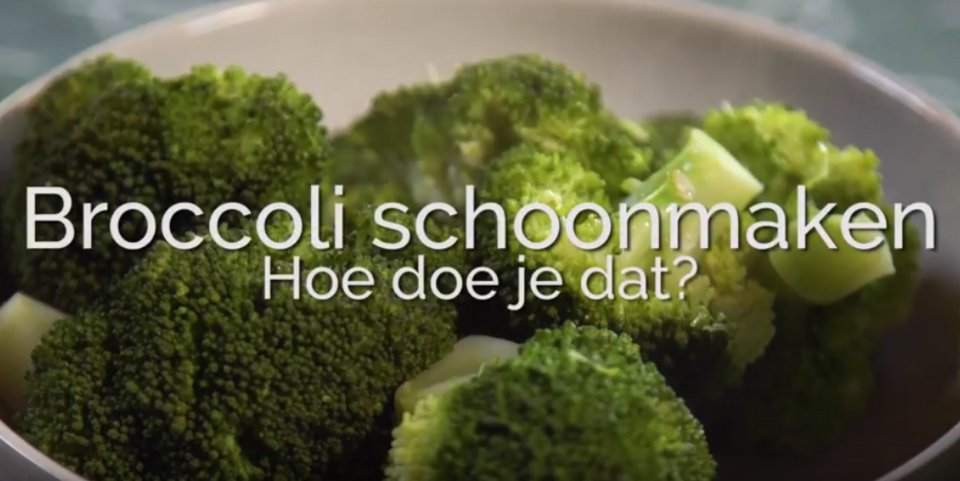 Broccoli schoonmaken