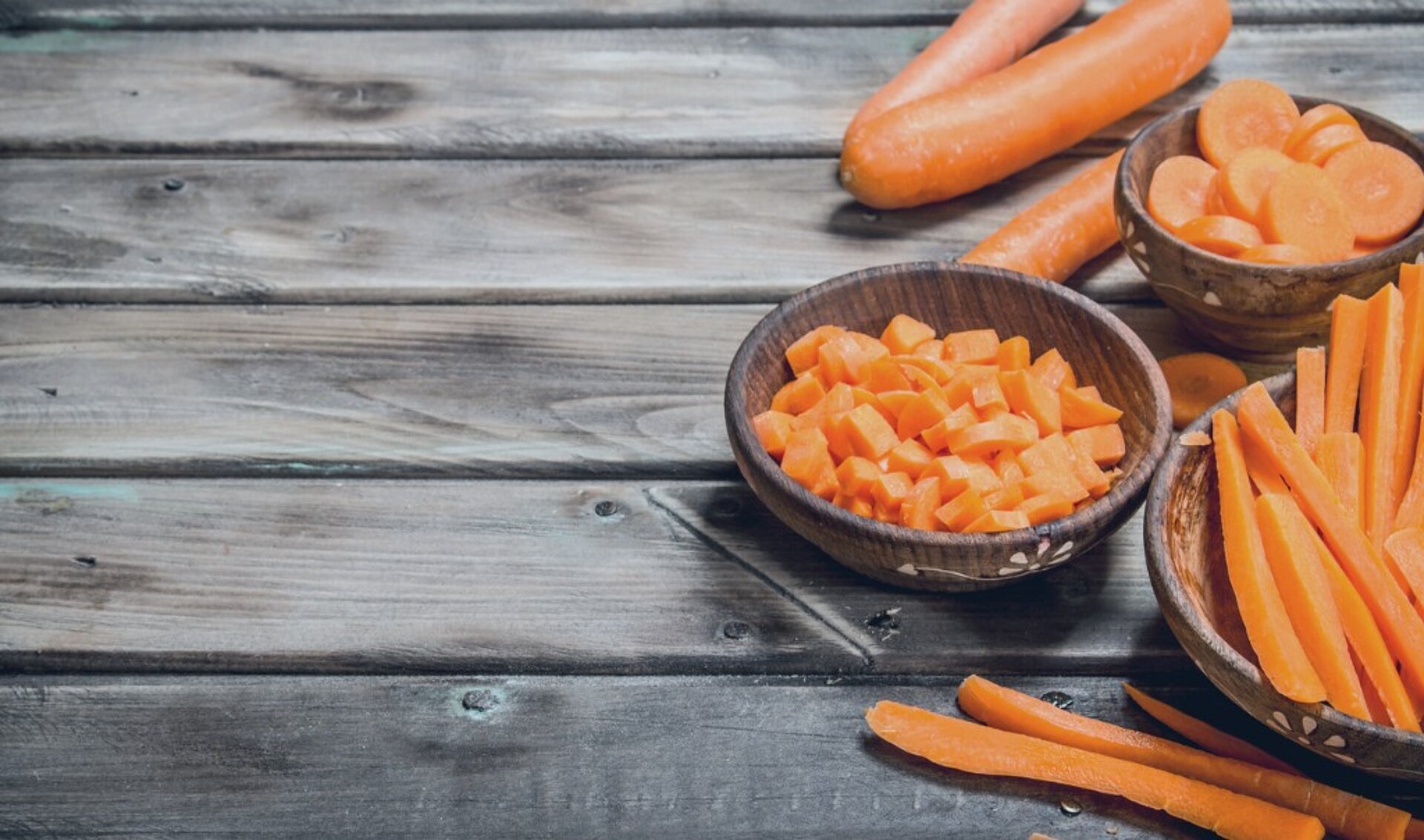 7 x wortel om van te smullen stukjes verse wortel