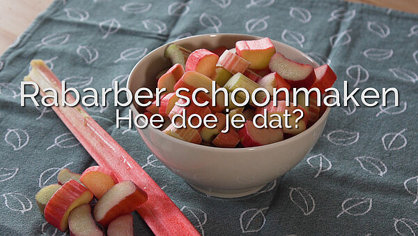 Rabarber schoonmaken