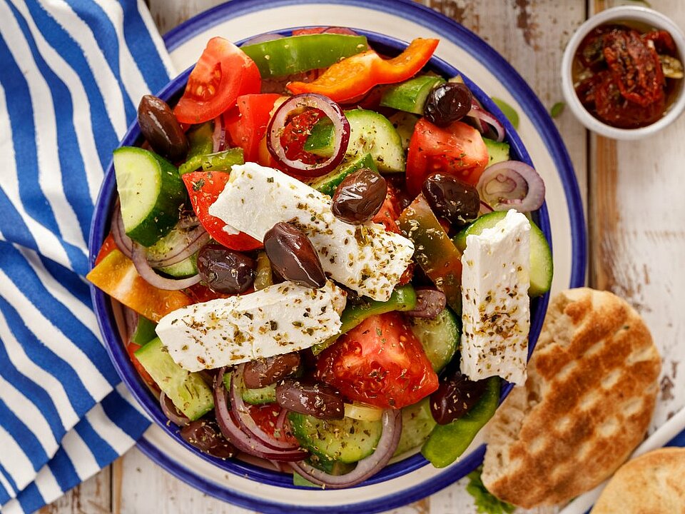 hoe maak je Griekse salade