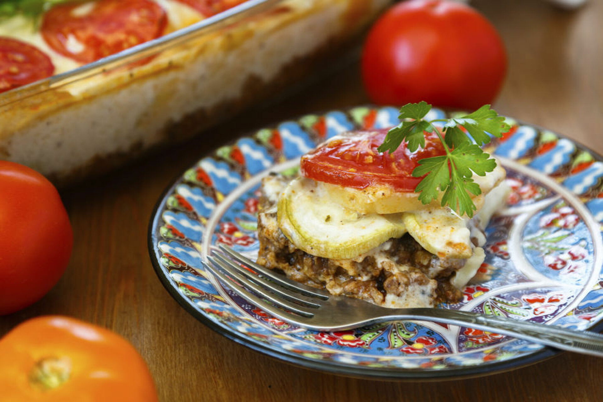 Moussaka aardappel aubergine