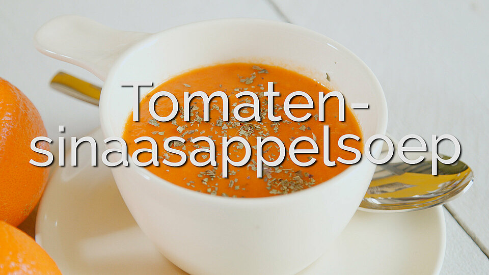 soep van tomaten en sinaasappel