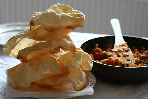 indiase curry met papadums