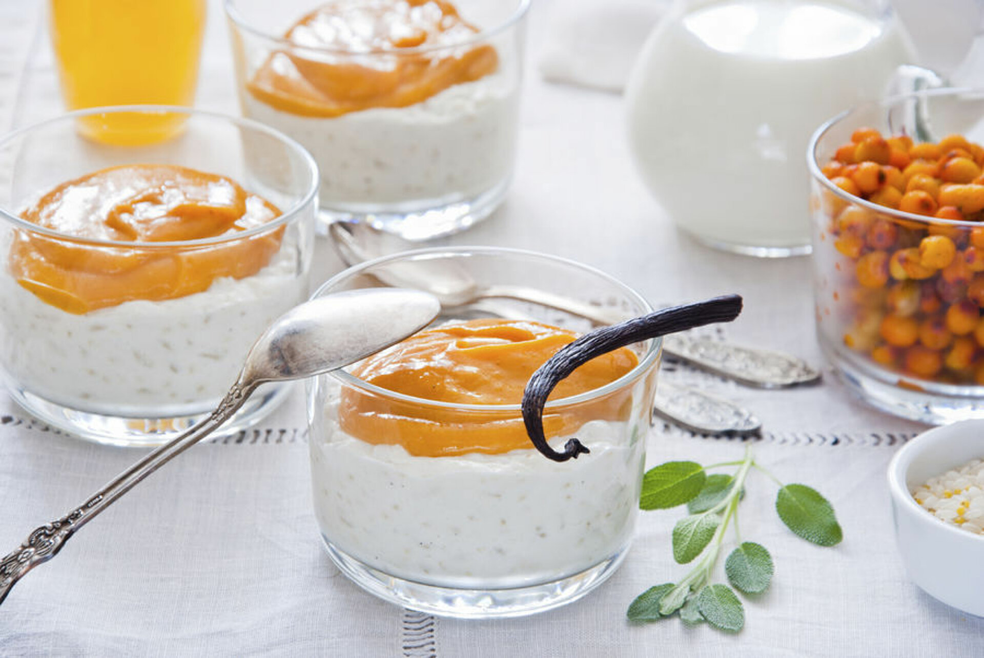 rijstmousse met abrikozen
