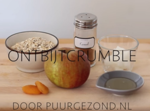 hoe maak je ontbijtcrumble video