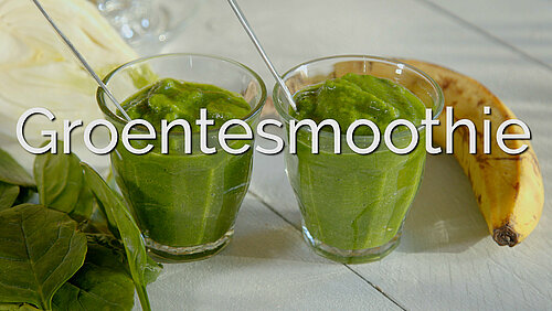Groentesmoothie in een glas