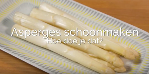 Asperges schoonmaken Asperges schoonmaken