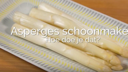 Asperges schoonmaken