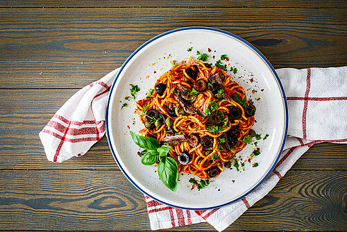 Pittige spaghetti