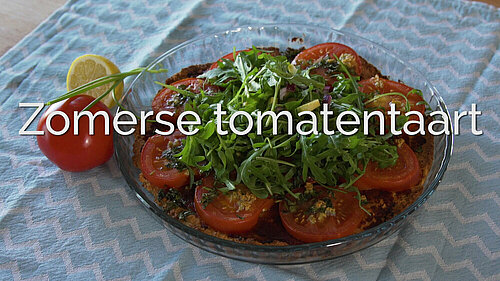Zomerse tomatentaart Zomerse tomatentaart