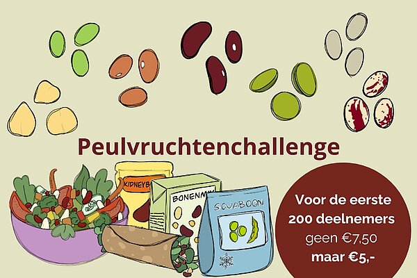 tekeningen van peulvruchten voor de peulvruchtenchallenge