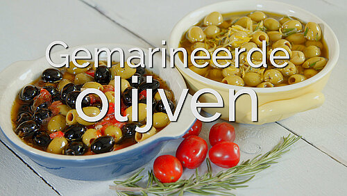 gemarineerde olijven