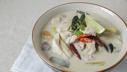 Thaise kippensoep Tom ka Gai