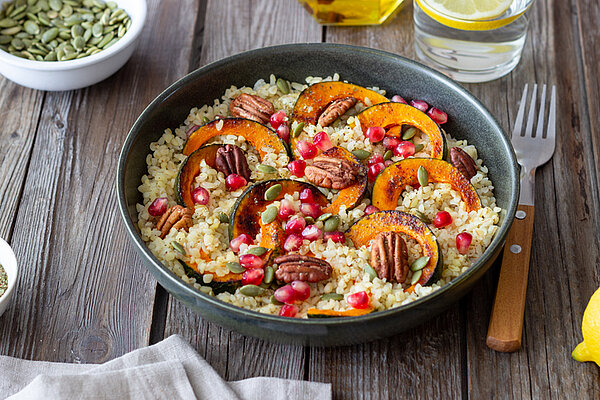 Bulgur met pompoen voor 1 persoon