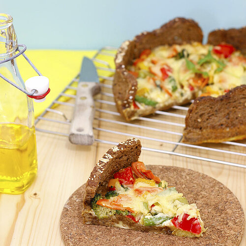 Oud Brood quiche Oud brood quiche