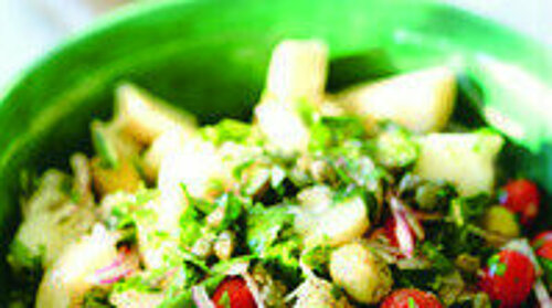 Insalata Pantesca (aardappel-tomatensalade) Insalata Pantesca (aardappel-tomatensalade)