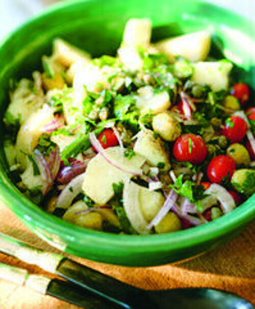 Insalata Pantesca (aardappel-tomatensalade) Insalata Pantesca (aardappel-tomatensalade)