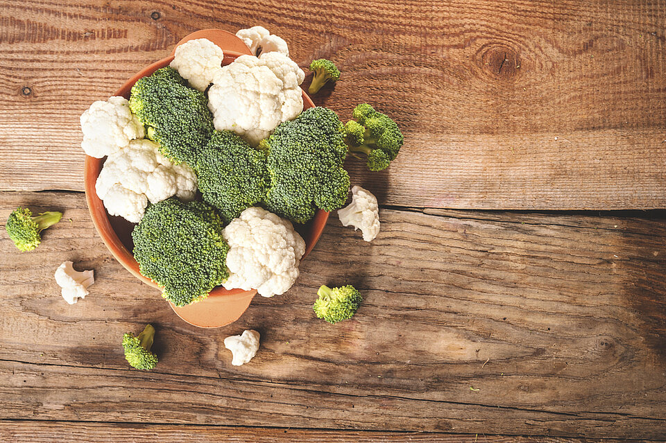 Bloemkool en broccoli