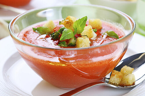 Gazpacho koude tomatensoep Gazpacho koude tomatensoep