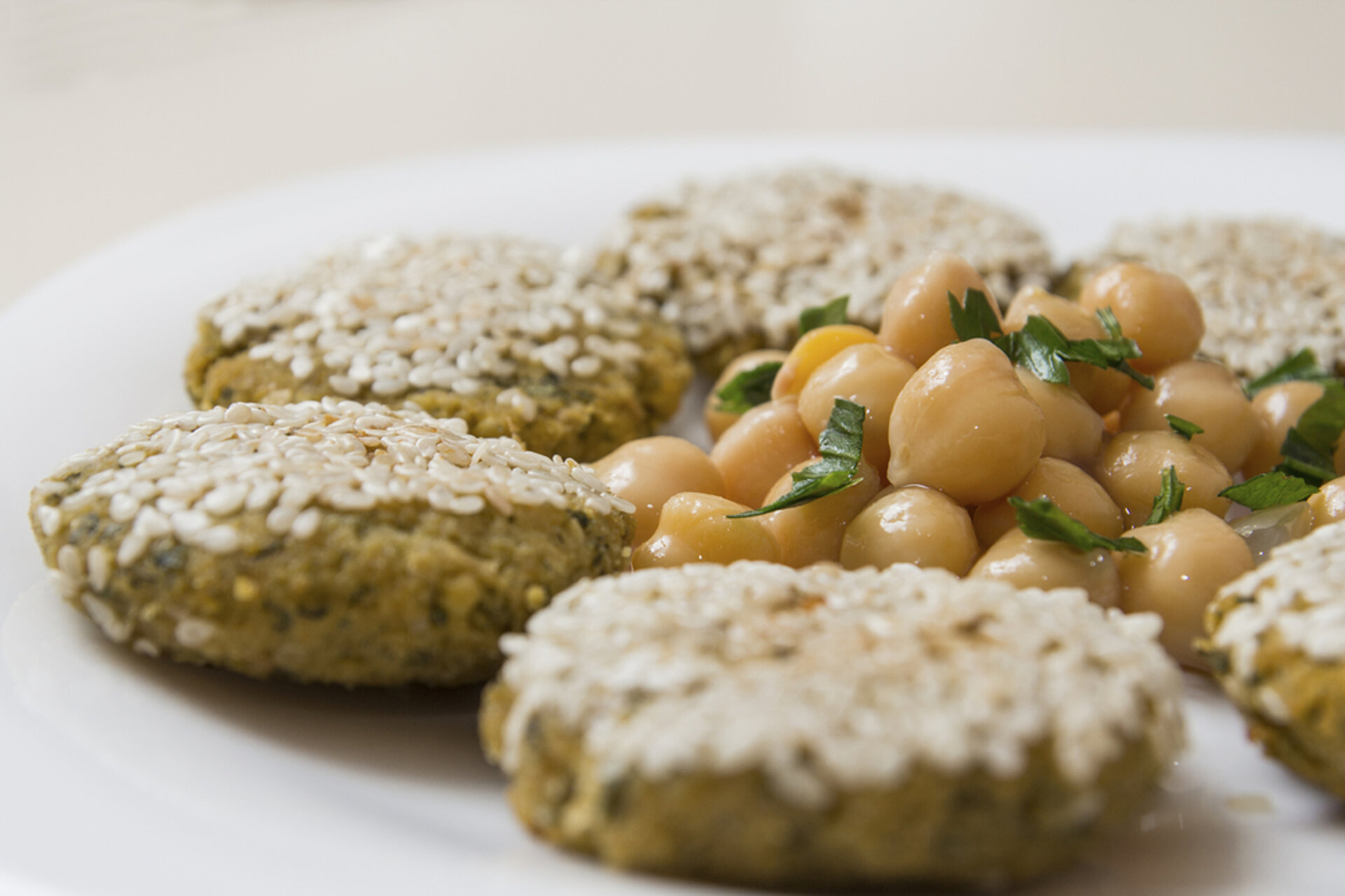 gezonde falafelburgers kikkererwten