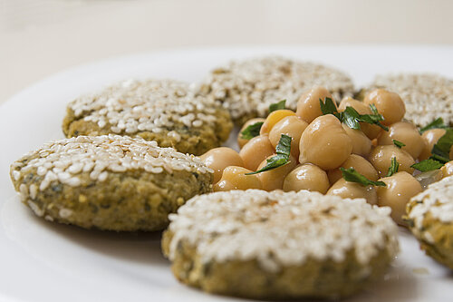 gezonde falafelburgers kikkererwten