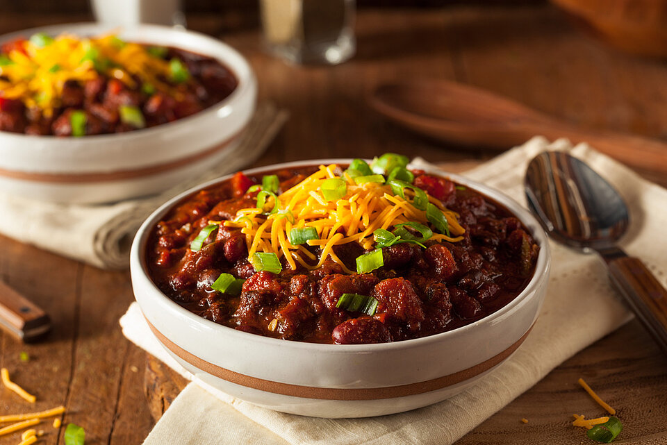 Chili sin carne met chocolade