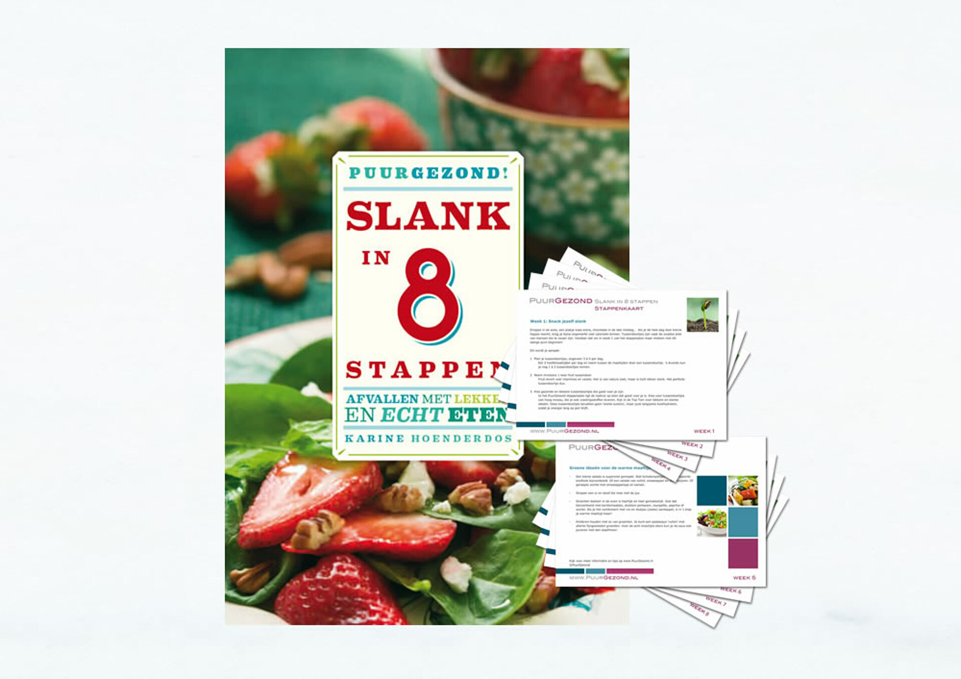 actie boek slank in 8 stappen met stappenkaarten